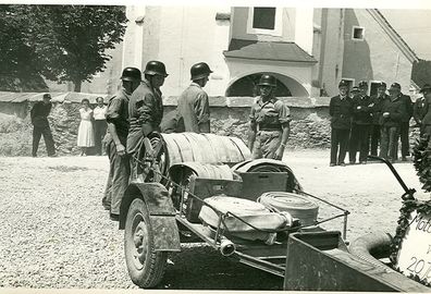 Schauübung - Motorspritzenweihe am 20. Juli 1958